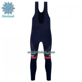 Fietsbroek Lang met Bretels 2023 Trek-Segafredo Winter Thermal Fleece